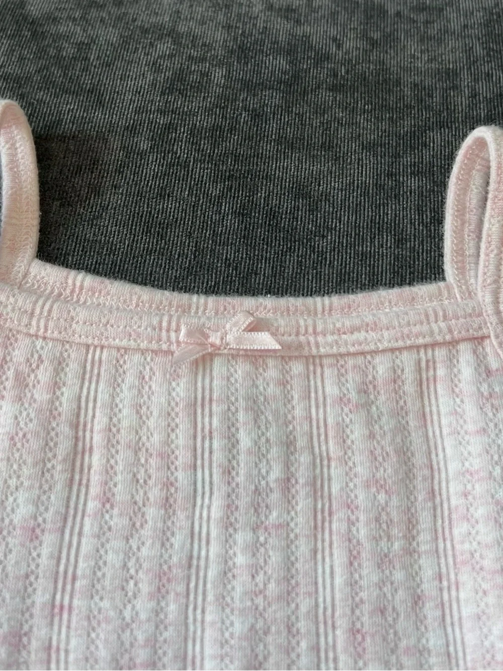 GAP Light Pink Ribbed Tank & Bloomers Pajama Set